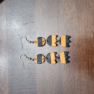 Fall Earrings black and orange